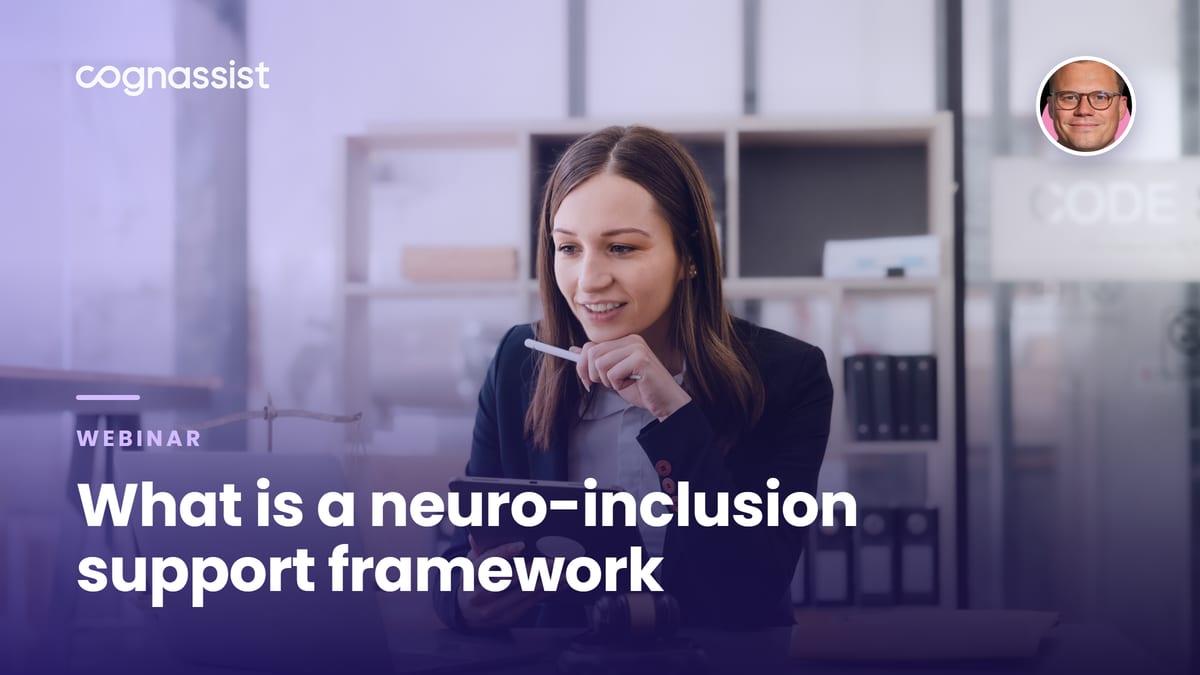 What is a neuro-inclusion support framework