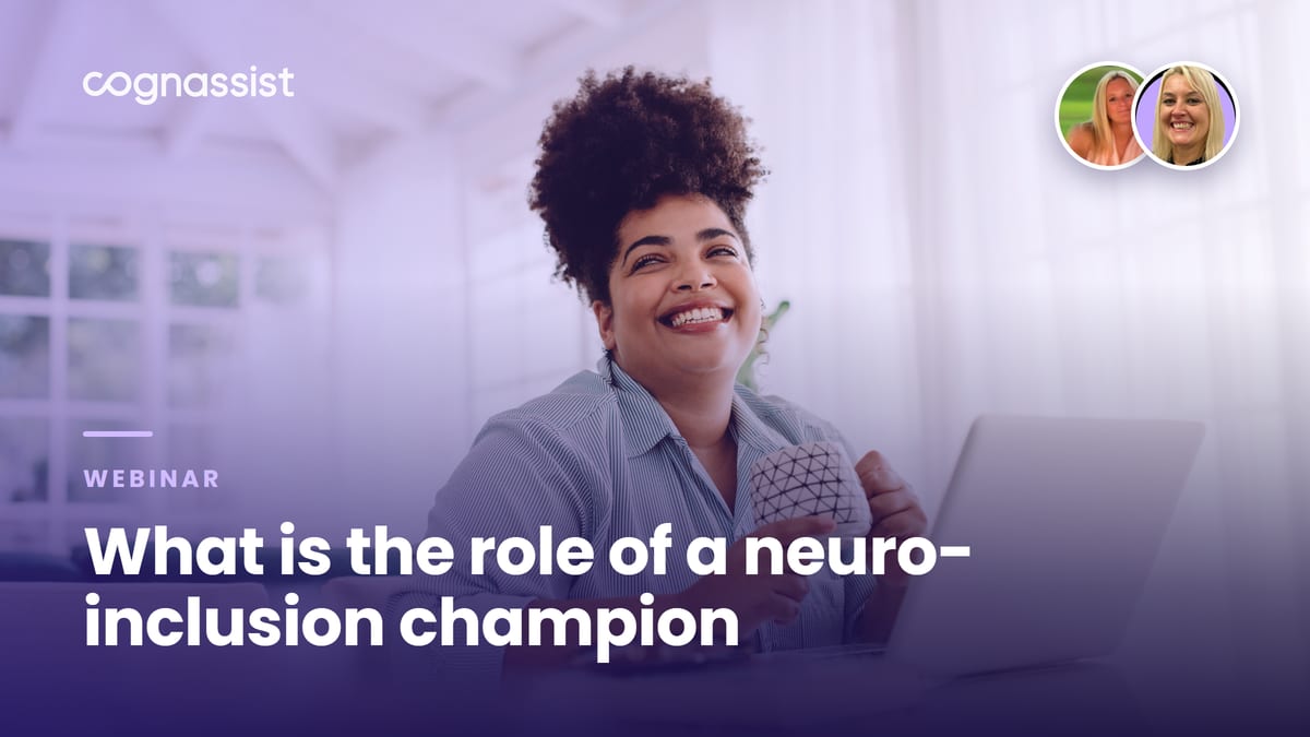 What is the role of a neuro-inclusion champion