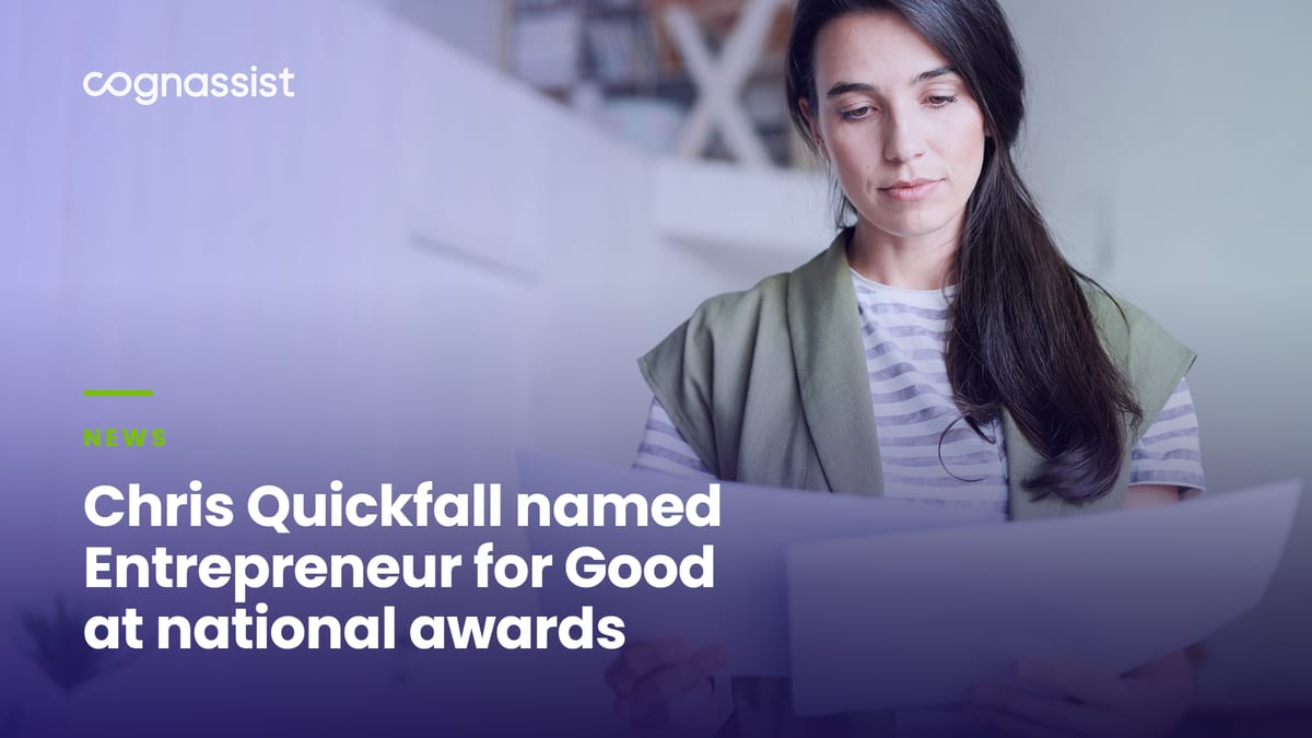 Chris Quickfall named Entrepreneur for Good at national awards