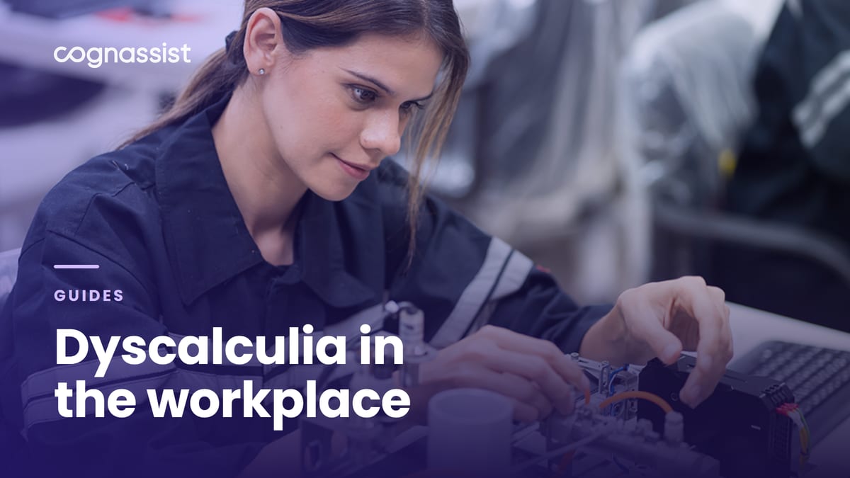 Dyscalculia in the workplace