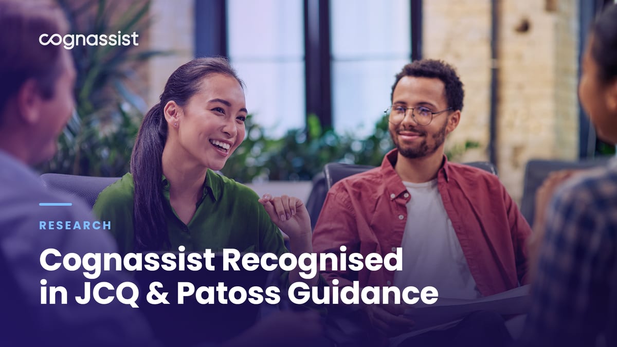 Cognassist Recognised in JCQ & Patoss Guidance