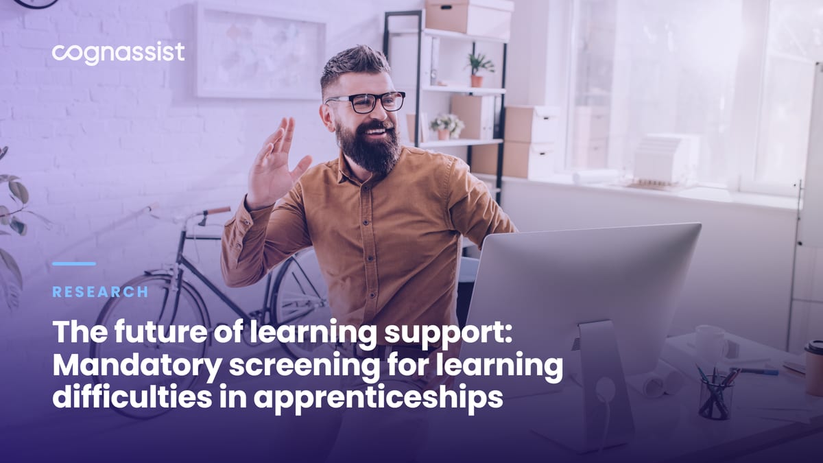 The future of learning support: Mandatory screening for learning difficulties in apprenticeships