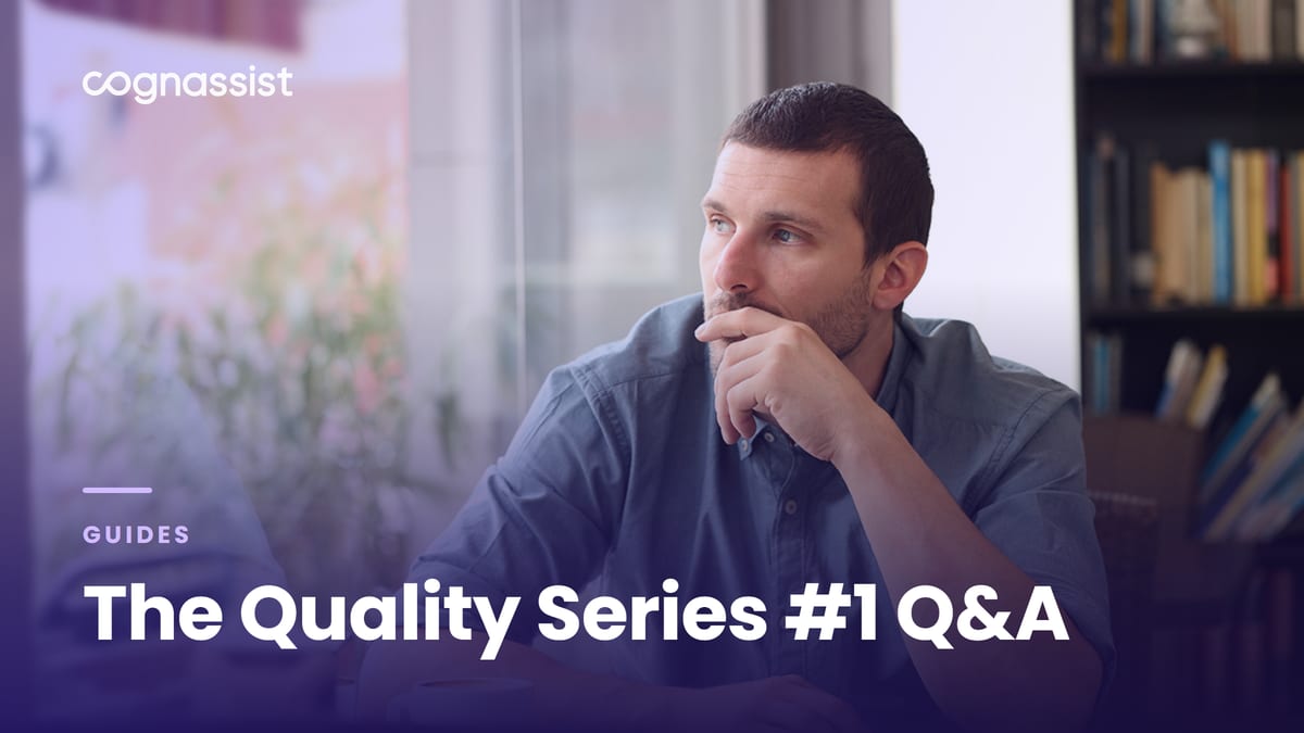 The Quality Series #1 Q&A