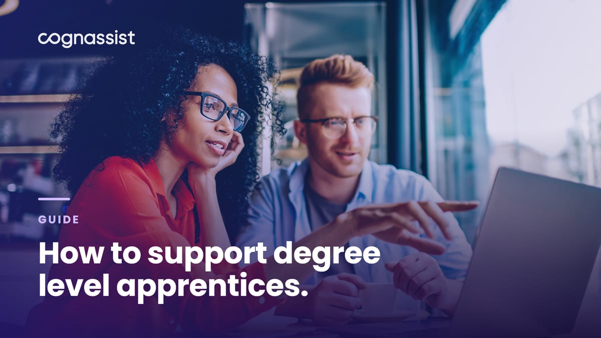 How to support degree level apprentices.